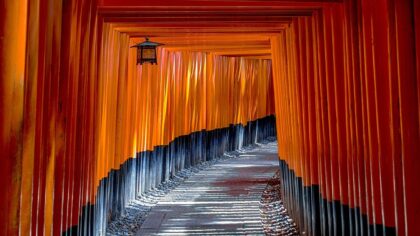 fushimi inari shrine, torii, temple